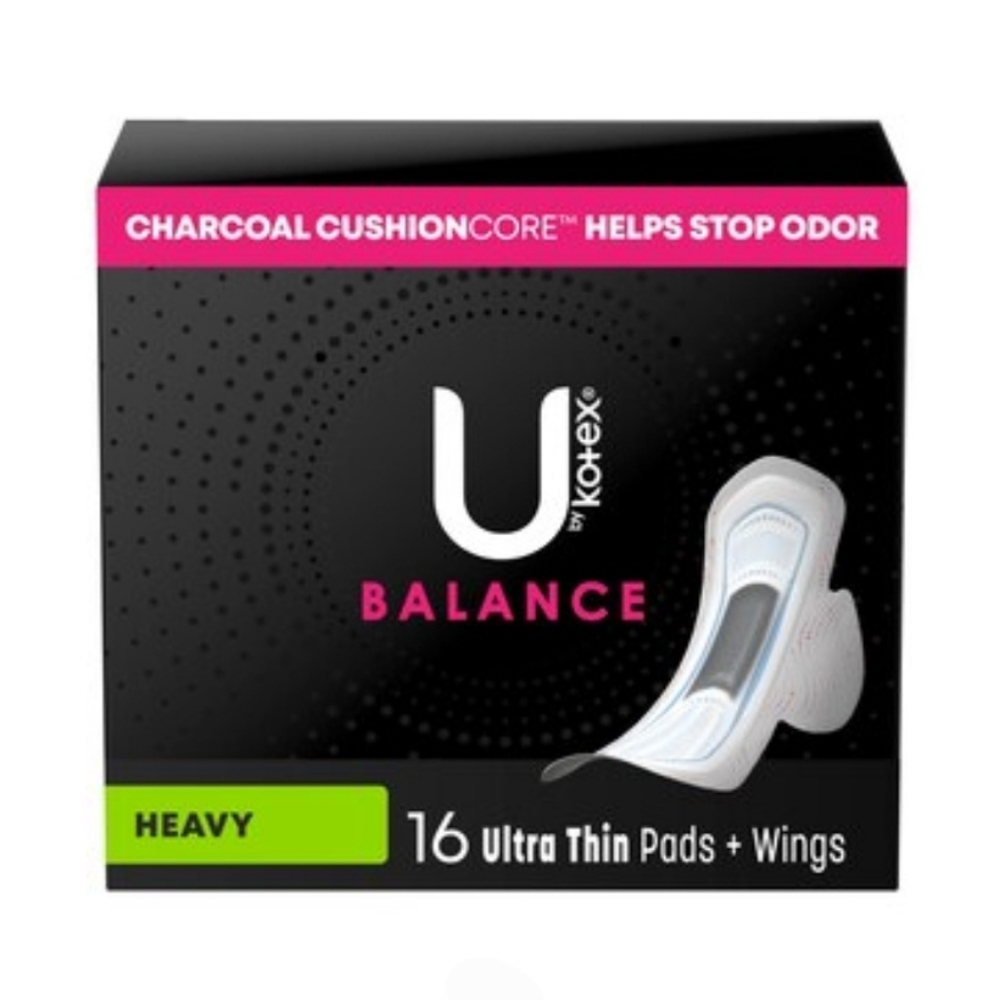 U BY KOTEX Balance Ultra Thin Pads with Wings 16ct